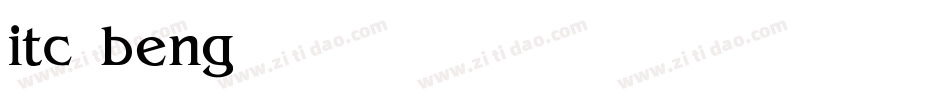 itc benguiat字体转换